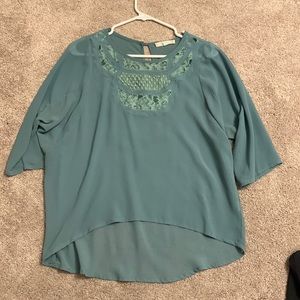 Sagey green / teal blouse